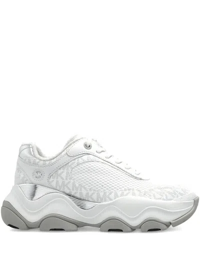 Michael Michael Kors Atlas Monogram-pattern Sneakers In White