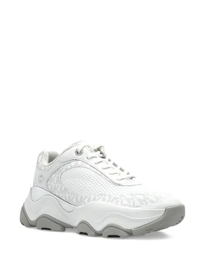 Michael Michael Kors Atlas Monogram-pattern Sneakers In White