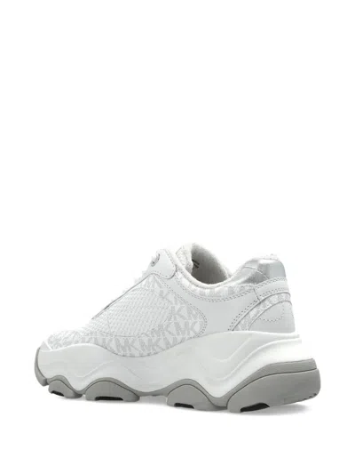Michael Michael Kors Atlas Monogram-pattern Sneakers In White