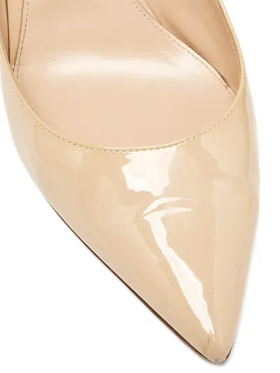 Pre-owned Gianvito Rossi  115mm Patent-finish Leather Pumps In Neutral