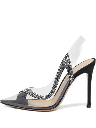 Pre-owned Gianvito Rossi  100mm Hortensia Pumps In White