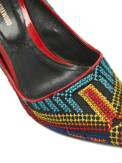 Pre-owned Nicholas Kirkwood  90mm Embroidered Pointed-toe Pumps
