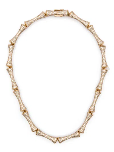Eddie Borgo Pavé Bambu Necklace In Gold