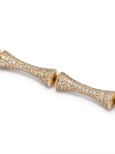 Eddie Borgo Pavé Bambu Necklace In Gold