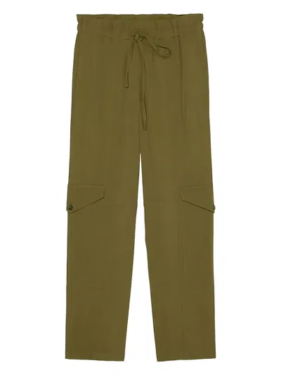 Marc O'polo Cargo Drawstring Trousers In Green