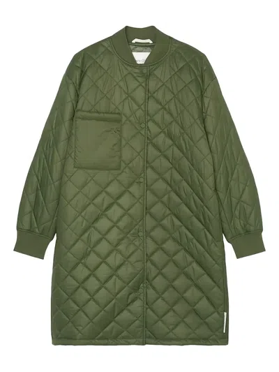 Marc O'polo Quilted Coat In Green