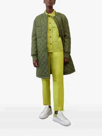 Marc O'polo Quilted Coat In Green