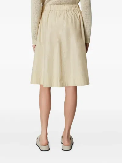 Marc O'polo Elasticated-waist Mini Skirt In Neutral