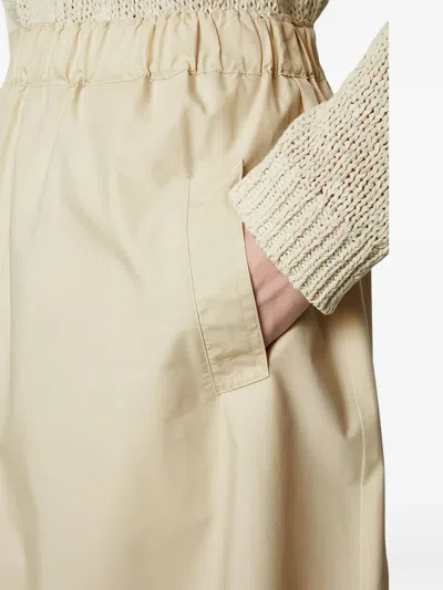 Marc O'polo Elasticated-waist Mini Skirt In Neutral