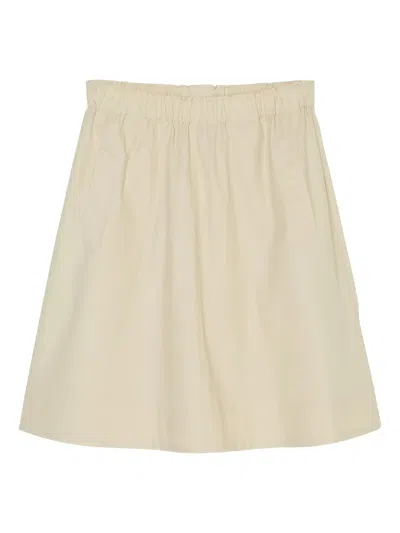 Marc O'polo Elasticated-waist Mini Skirt In Neutral