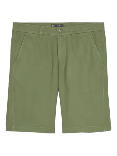 Marc O'polo Linen Shorts In Green