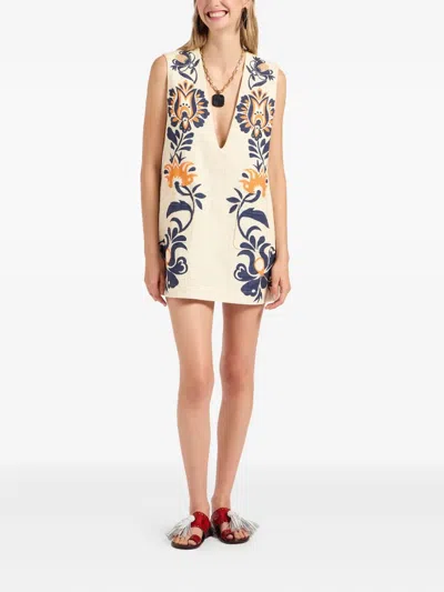 La Doublej Floral Sleeveless Tunic Dress