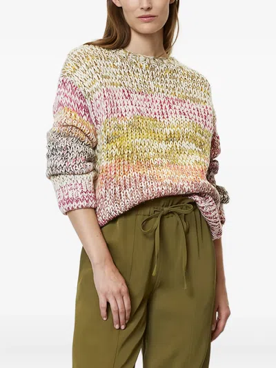 Marc O'polo Marl-knit Sweater In Pink