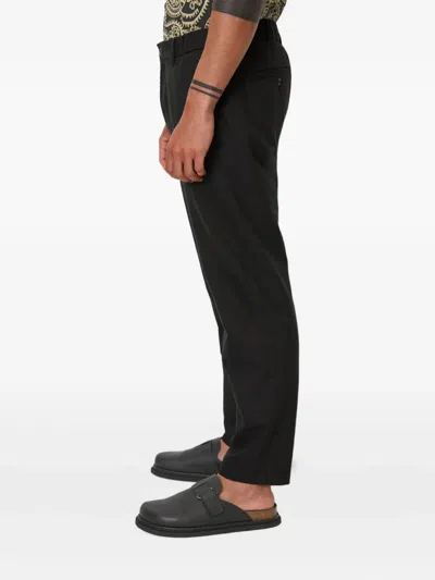 Marc O'polo Slub-texture Trousers In Black