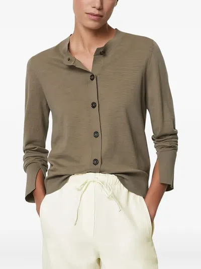 Marc O'polo Button-front Cardigan In Green