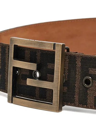 Pre-owned Fendi Ff-motif Belt