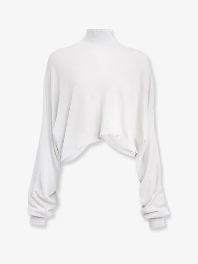 Alaïa Batwing Linen Sweater