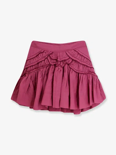 Isabel Marant Étoile Marant Etoile Women Ceola Cotton Blend Miniskirt In Burgundy