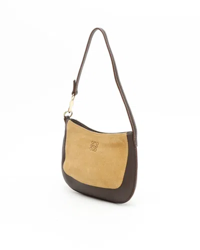 Loewe Small Suede Anagram Shoulder Bag