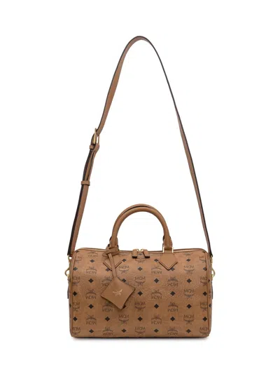 Mcm Brown Ella Boston Medium Duffle Bag In Brown