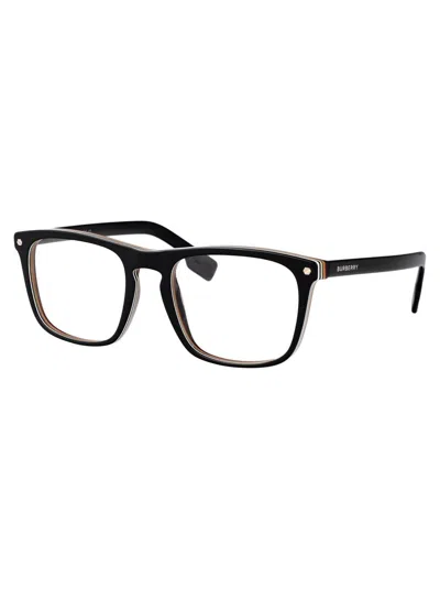 Burberry Black Acetate Glasses In Black