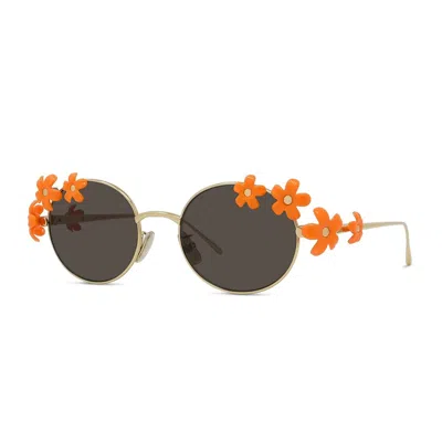 Loewe Signature Lw40173u - Gold / Orange Sunglasses