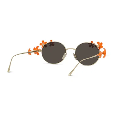 Loewe Signature Lw40173u - Gold / Orange Sunglasses