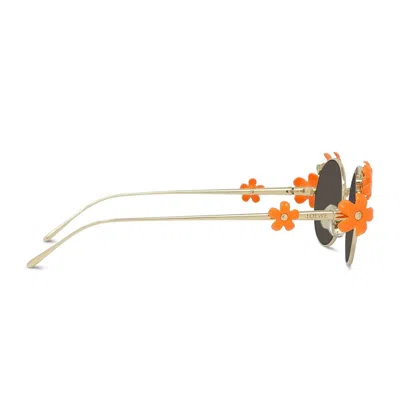 Loewe Signature Lw40173u - Gold / Orange Sunglasses
