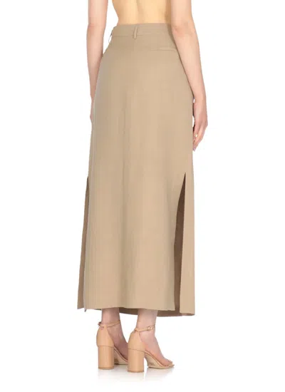 Antonelli Beige Viscose Skirt In Neutral