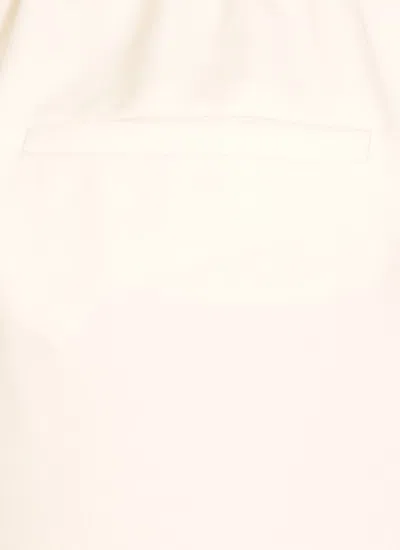 Antonelli Ivory Silk Pants In White