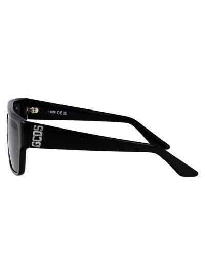Gcds Nero Lucido / Fumo Acetate Sunglasses In Black