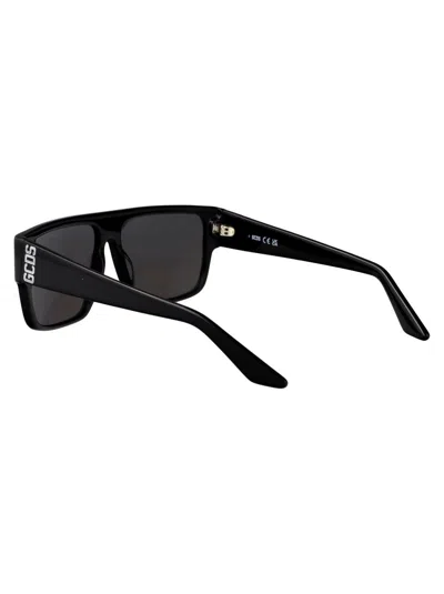 Gcds Nero Lucido / Fumo Acetate Sunglasses In Black