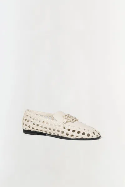 Simkhai Women's Dion Woven Loafer In Cream In White