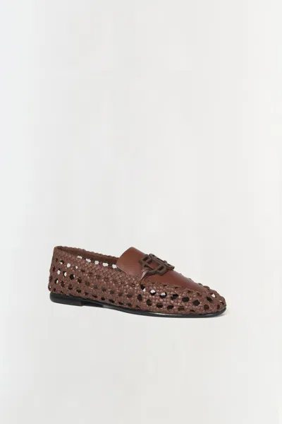 Simkhai Women's Dion Woven Loafer In Sable