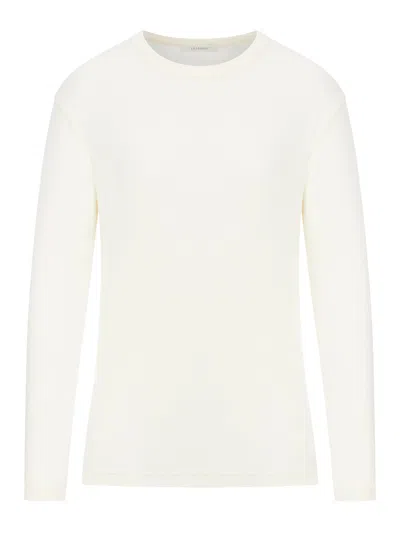 Lemaire Long-sleeve Cotton Top In Animal Print