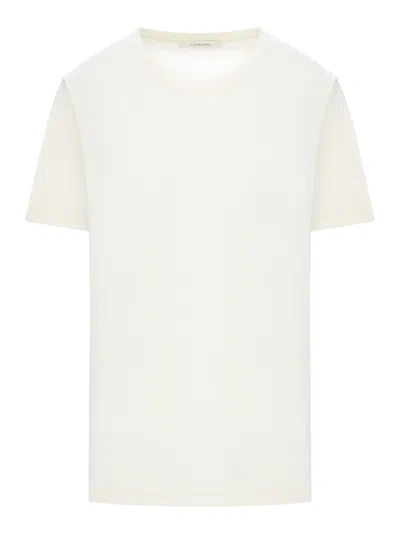 Lemaire Rib T-shirt In Neutral