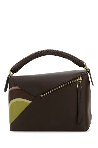 Loewe Borsa A Mano Puzzle Piccola In Pelle Stampata  Donna
