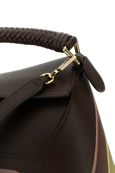 Loewe Borsa A Mano Puzzle Piccola In Pelle Stampata  Donna