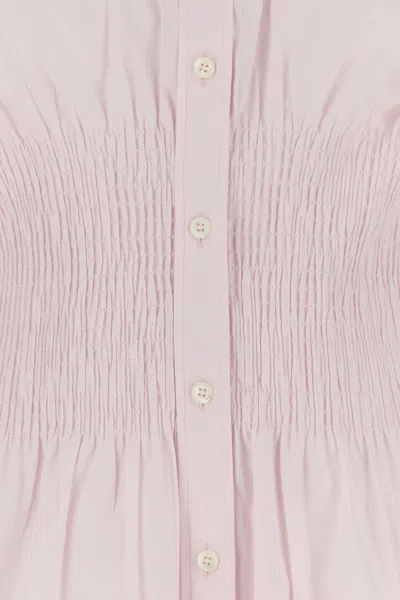 Prada Camicia In Popeline Rosa Pastello Donna