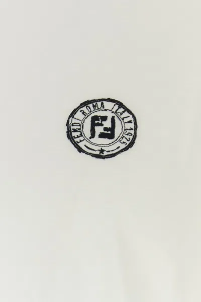 Fendi T-shirt In Cotone Bianco  Uomo In White