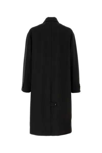 Gucci Soprabito In Lana Nera Uomo In Black