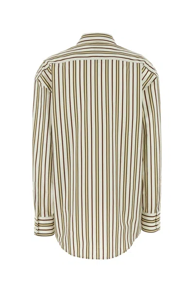 Saint Laurent Camicia Oversize In Cotone Ricamato  Donna