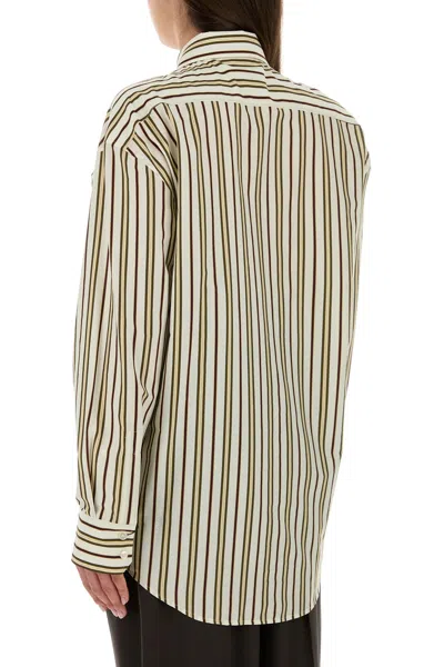 Saint Laurent Camicia Oversize In Cotone Ricamato  Donna