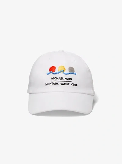 Michael Kors X Montauk Yacht Club Cotton Baseball Hat