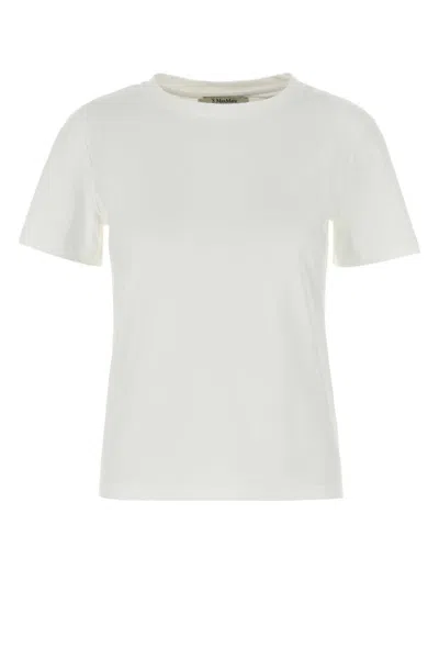 Max Mara White Cotton Gemma T-shirt In White