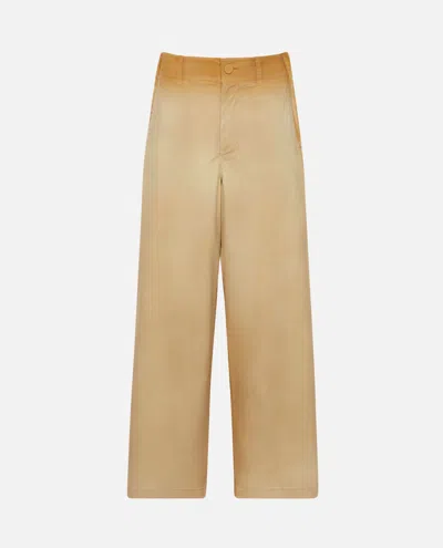 Jw Anderson J. W. Anderson Pinch Seam Garment Dye Trousers In Brown