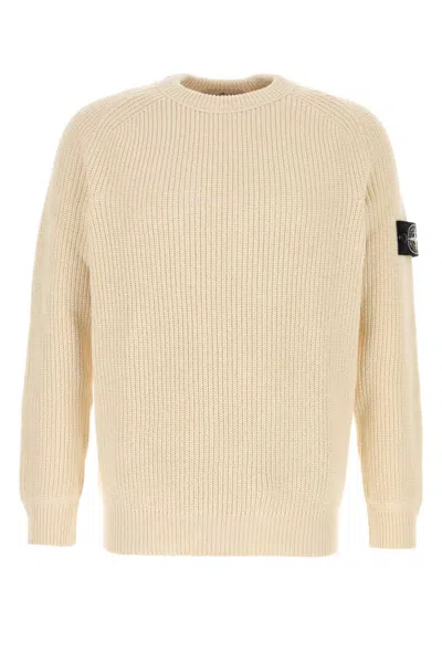 Stone Island Light Yellow Crewneck Pullover