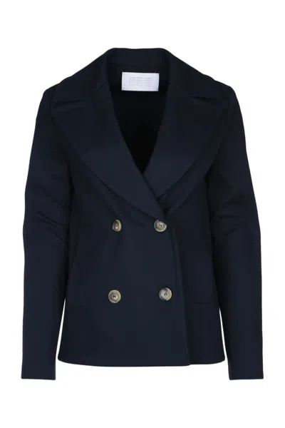 Harris Wharf London Blue Cotton Blazers