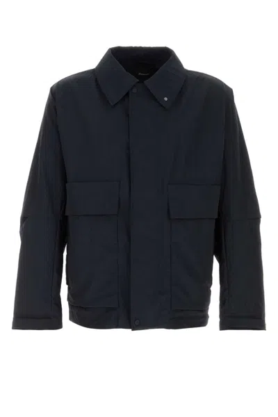Herno Navy Blue Nylon Jacket