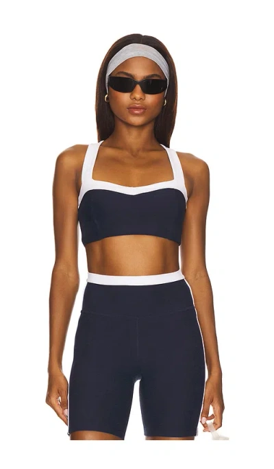 Beyond Yoga Spacedye Trophy Sports Bra In Blue